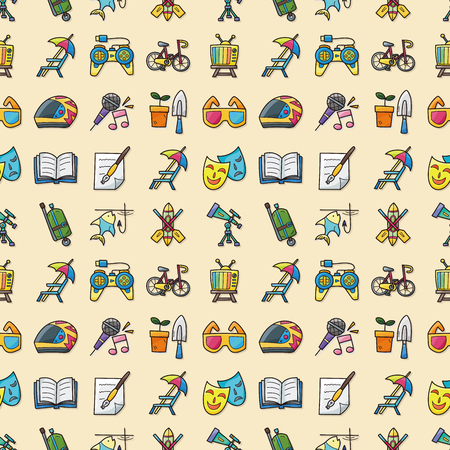 Leisure and hobby icons set,eps10のイラスト素材