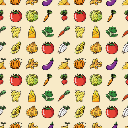 Vegetable and fruit icons set,eps10のイラスト素材