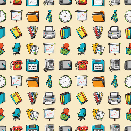 Business and office icons set,eps10のイラスト素材