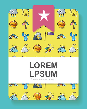 Weather icons setのイラスト素材