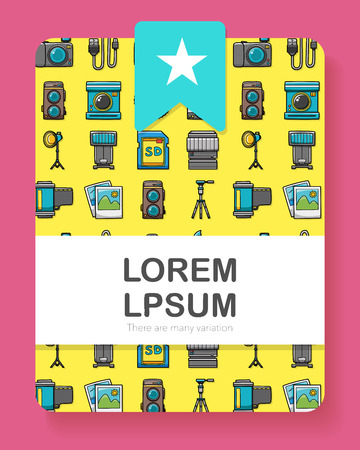 Camera and photo icons setのイラスト素材