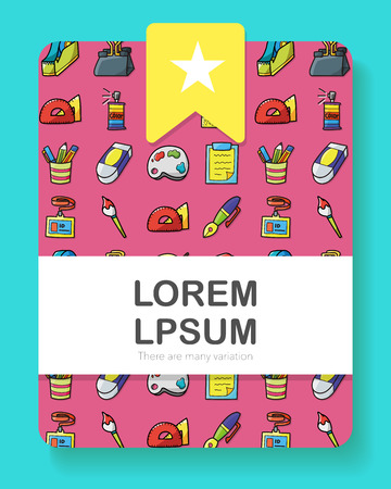 Stationery and drawing icons set,eps10のイラスト素材