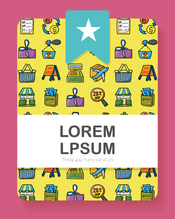 Shopping icons setのイラスト素材