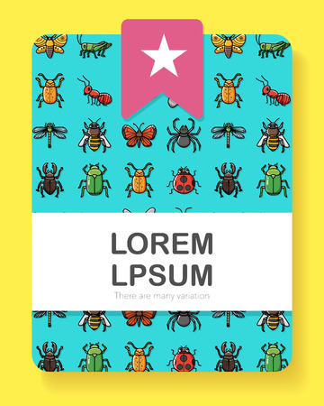 Insects and bugs icons set,eps10のイラスト素材