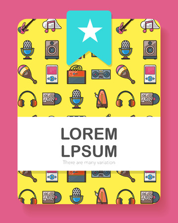 Music icons setのイラスト素材