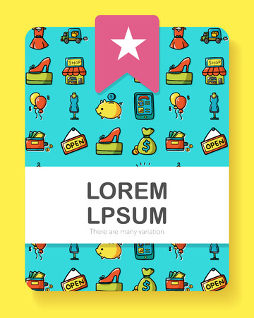 Shopping icons set,eps10のイラスト素材