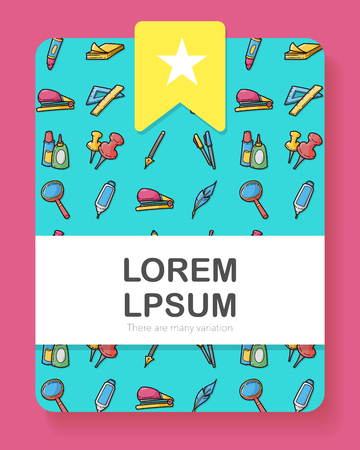 Stationery and drawing icons set,eps10のイラスト素材