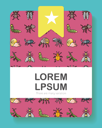 Insects and bugs icons set,eps10のイラスト素材