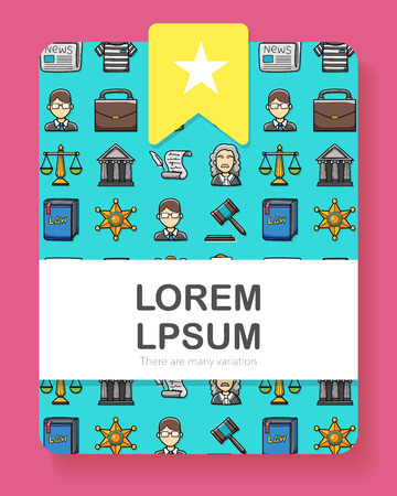 Law and justice icons set,eps10のイラスト素材