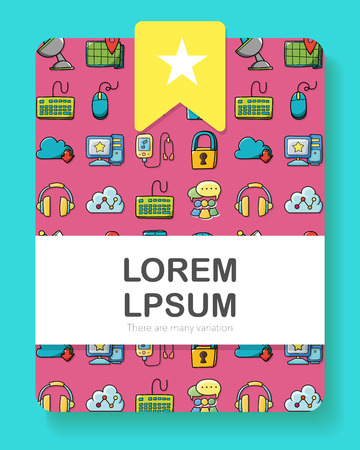 Internet and media icons set,eps10のイラスト素材