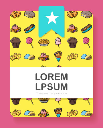 Dessert and sweets icons set,eps10のイラスト素材