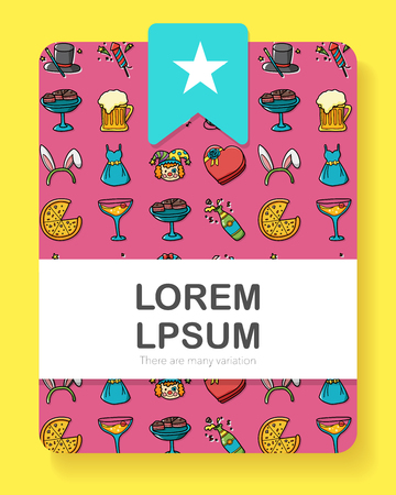 Party and Celebration icons set,eps10のイラスト素材