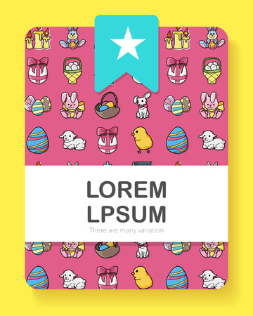 Happy easter icons set,eps10のイラスト素材