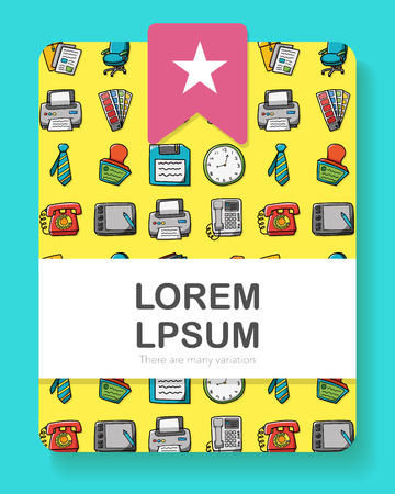 Business and office icons set,eps10のイラスト素材