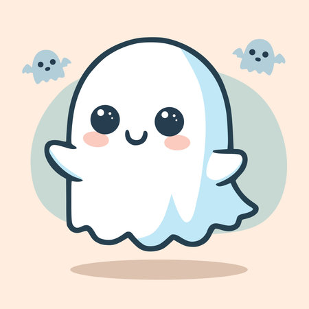 Cute Calm Ghostのイラスト素材