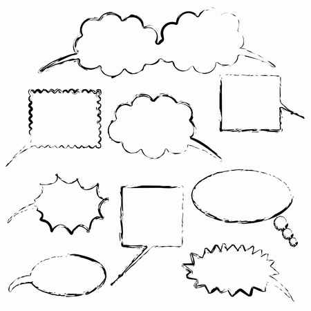 Speech bubblesのイラスト素材