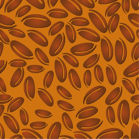 Pattern coffee beansのイラスト素材