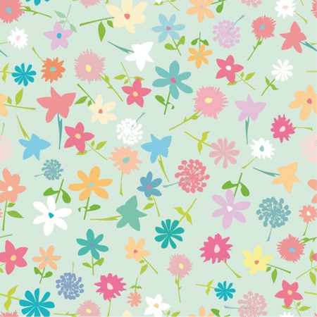 Seamless simple flower backgroundのイラスト素材