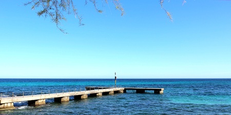Cala Millor landing stageの写真素材