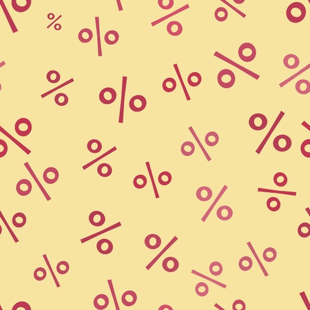 Seamless background with percentのイラスト素材