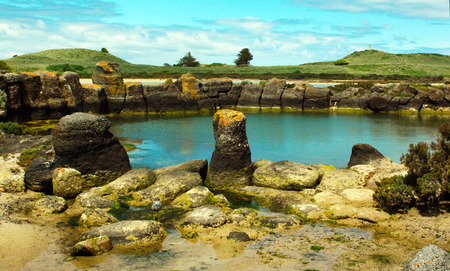 Australian rock poolの写真素材