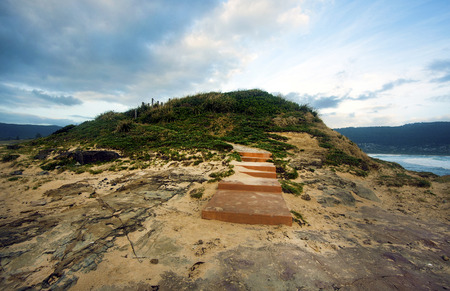 a beachside view in Bulli, Wollongongの写真素材