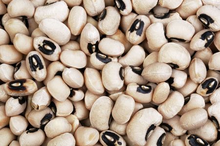 Dried black eyed peas as a backgroundの写真素材