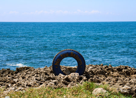 SIGN TO PROTECT THE OCEANの写真素材