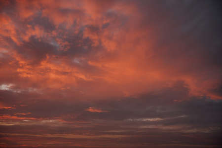 sunset after rainの写真素材