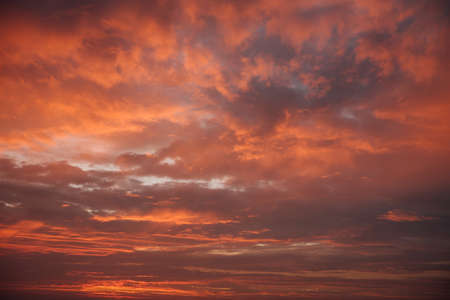 sunset after rainの写真素材