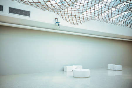 white space inside the buildingの写真素材