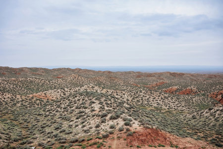 Valley of Kanas landformの写真素材