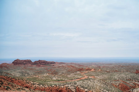Valley of Kanas landformの写真素材