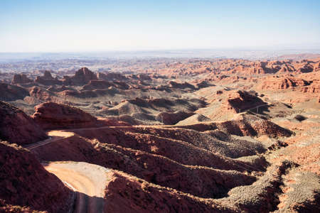 Valley of Kanas landformの写真素材