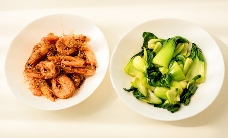 Daily Chinese food at homeの写真素材