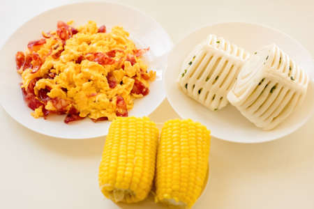 Daily Chinese food at homeの写真素材