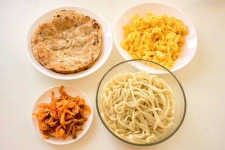 Daily Chinese food at homeの写真素材