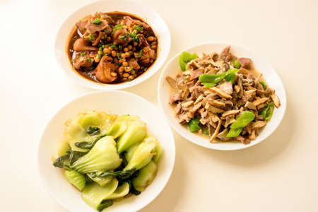 Daily Chinese food at homeの写真素材