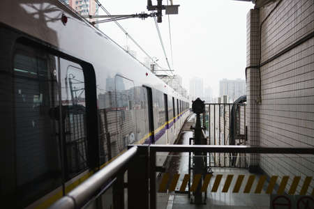 Inside a Chinese subway station
