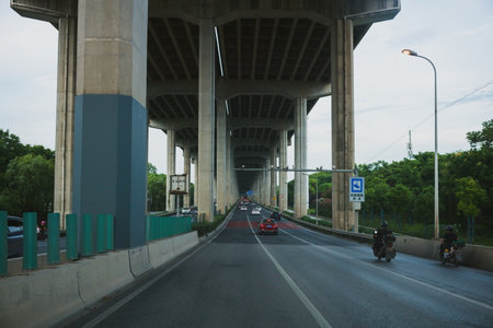 View on the road in Bangkok.
