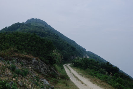 mountain landscape in north china, close to hong kongの写真素材
