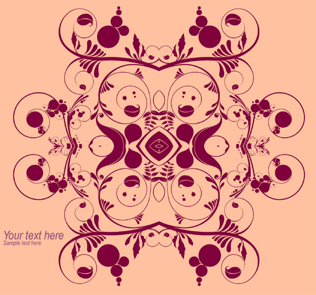 vector flower backgroundのイラスト素材