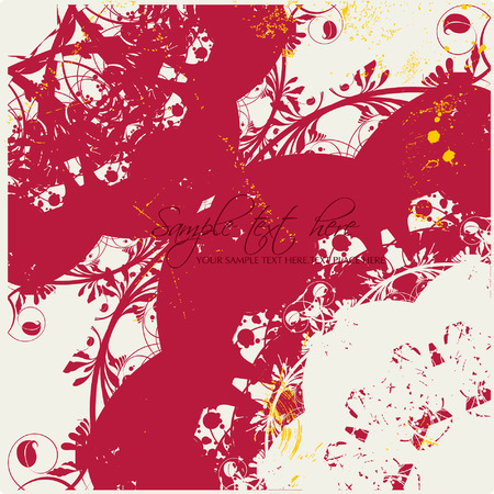 vector flower backgroundのイラスト素材