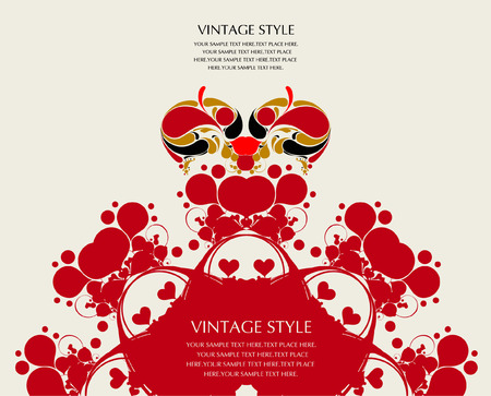 vector flower backgroundのイラスト素材