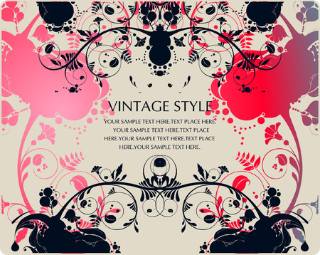 vector flower backgroundのイラスト素材