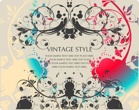 vector flower backgroundのイラスト素材