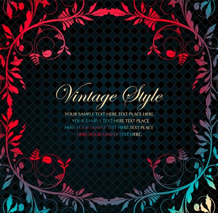 vector flower backgroundのイラスト素材