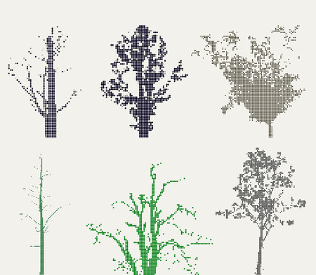 dotï¼treeのイラスト素材