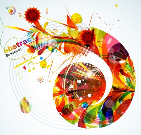 Abstract Background のイラスト素材