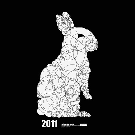 2011-rabbit のイラスト素材